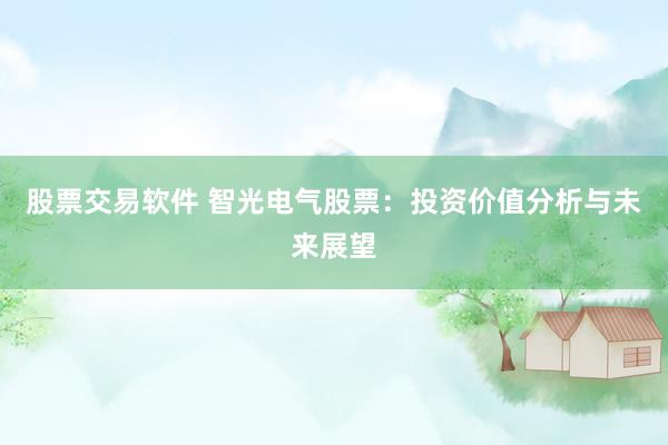 股票交易软件 智光电气股票：投资价值分析与未来展望
