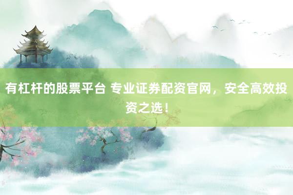有杠杆的股票平台 专业证券配资官网，安全高效投资之选！